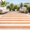 JONATHAN Y Two-Tone Wide Stripe Indoor Outdoor Area Rug 3X5 Orange/Beige, Negril for Backyard, Patio, Porch, Easy-Cleaning, High Traffic, Pet-Friendly, Non-Shedding (SMB203A-3) view 1