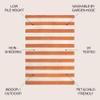 JONATHAN Y Two-Tone Wide Stripe Indoor Outdoor Area Rug 3X5 Orange/Beige, Negril for Backyard, Patio, Porch, Easy-Cleaning, High Traffic, Pet-Friendly, Non-Shedding (SMB203A-3) view 2