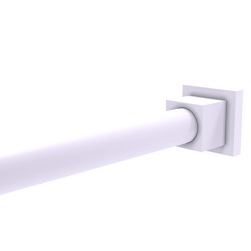 Allied Brass MT-99 Montero Collection Shower Rod Bracket, Matte White