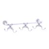 Allied Brass Pipeline Collection Wall Mounted 6 Rack Coffee Mug Holder, Matte White view 2