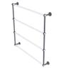 Allied Brass PB-28-36 Pacific Beach Collection 4 Tier 36 Inch Ladder Towel Bar, Matte Gray view 1