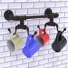 Allied Brass P-85-MGW-4-ORB Pipeline Collection Wall Mounted 4 Coffee Mug Rack, Oil Rubbed Bronze view 3