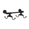 Allied Brass Pipeline Collection Wall Mounted 4 Rack Coffee Mug Holder, Matte Black view 2
