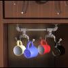 Allied Brass Pipeline Collection Under Cabinet 4 Rack Coffee Mug Holder, Matte Gray view 3