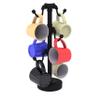 Allied Brass Pipeline Collection Countertop 6 Coffee Mug Holder, Matte Black view 1