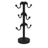 Allied Brass Pipeline Collection Countertop 6 Coffee Mug Holder, Matte Black view 2