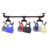 Allied Brass Pipeline Collection Under Cabinet 6 Rack Coffee Mug Holder, Antique Bronze view 1