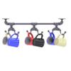 Allied Brass Pipeline Collection Under Cabinet 6 Rack Coffee Mug Holder, Matte Gray view 1
