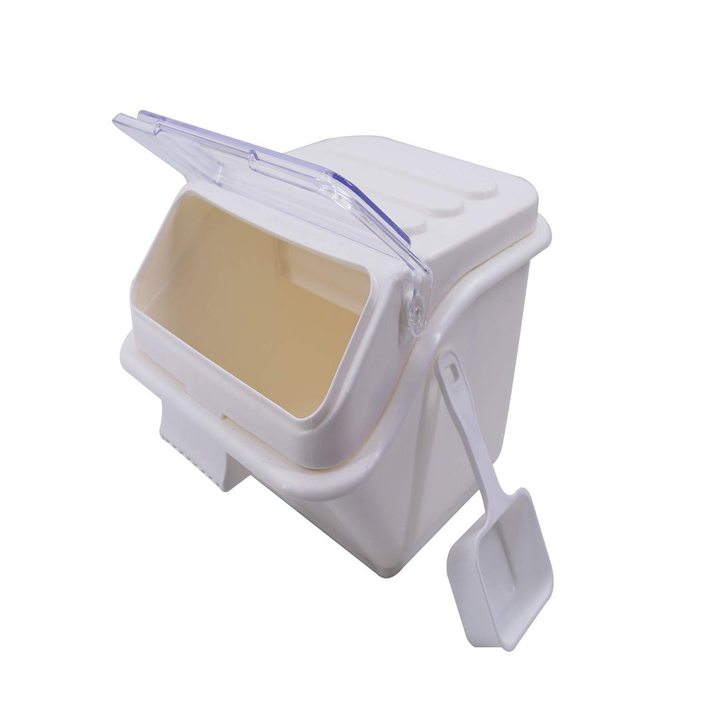 40-Cup 2.2Gal/8Qt Commercial ProSave Shelf-Storage Food Ingredient Bin with Scoop,Storage for Dogs Food, Flour, Long Term Storage Products for Home, Restaurant, Kitchen, Industrial