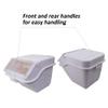 40-Cup 2.2Gal/8Qt Commercial ProSave Shelf-Storage Food Ingredient Bin with Scoop,Storage for Dogs Food, Flour, Long Term Storage Products for Home, Restaurant, Kitchen, Industrial view 4