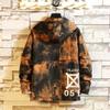 New Men's Jackets Casual Letter Printed Zipper Hoodie Functional Pocket Autumn Spring Tops Coat view 3