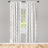 Ambesonne Longhorn Curtains, Repetitive Pattern with Tribal Ornamental Bull Skull Grunge Background, Window Treatments 2 Panel Set for Living Room Bedroom, Pair of - 28" x 95", Coconut Multicolor view 2
