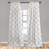 Ambesonne Longhorn Curtains, Repetitive Pattern with Tribal Ornamental Bull Skull Grunge Background, Window Treatments 2 Panel Set for Living Room Bedroom, Pair of - 28" x 95", Coconut Multicolor view 3