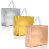 Nush Nush 15 Gift Bags Luxury Mix Color Set - Rose Gold, Silver, Gold Reusable Gift Bags With White Handles for Christmas, Goodie, Birthday - 13Wx5Dx11H Size view 1