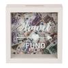 Out of the blue White Wooden Money Box, Travel Fund, Approx. 15 x 15 cm view 1