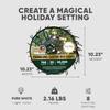 Holiday Bright Lights 20FT Cluster Rice Light Reel with 768 Twinkling LEDs, Pure White Indoor Outdoor Decorative String Lighting view 4