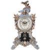 CLOCKZHJI Retro Desk Clock Desk Clock European Resin Clock with Pendulum | Living Room Bedroom Silent Vintage Quartz Desktop Clock Table Clock (Size : 47cm27cm13.5cm) view 1