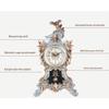CLOCKZHJI Retro Desk Clock Desk Clock European Resin Clock with Pendulum | Living Room Bedroom Silent Vintage Quartz Desktop Clock Table Clock (Size : 47cm27cm13.5cm) view 3