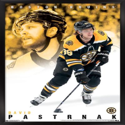 Trends International NHL Boston Bruins - David Pastrnk 19 Wall Poster, 22.375" x 34", Black Framed Version