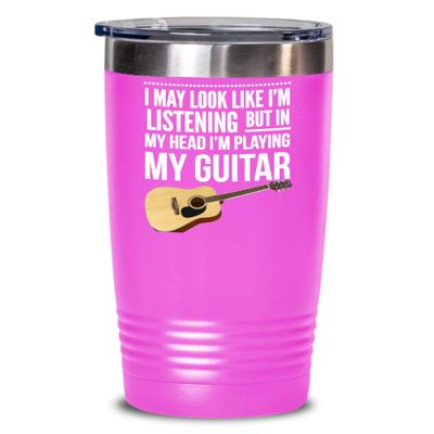 Guitar Tumbler for Son Birthday Gift from Mom Funny Guitar Gifts for Guitar Player Music Lover Coffee Mugs for Guitarist Gift for Men Gag Gifts for Wo