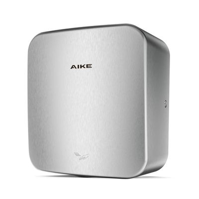 AIKE Heavy Duty Jet Cube High Speed Hand Dryer For Bathroom 110V 1400W, Model AK2800C Brushed Stainless Steel Cover
