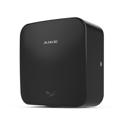 AIKE Heavy Duty Jet Cube High Speed Hand Dryer For Bathroom 110V 1400W, Model AK2800C Matte Black Painted Cover