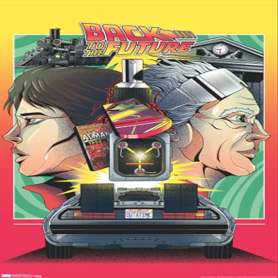 Trends International Back to the Future - Icons Wall Poster, 22.375" x 34", Premium Unframed Version