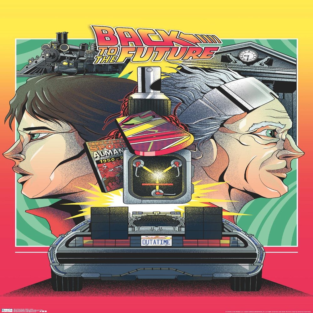 Trends International Back to the Future - Icons Wall Poster, 22.375" x 34", Premium Unframed Version