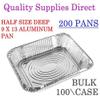 2 case - Aluminum Pans 9 x 13 Disposable Foil Pans 2 Box (100 box) Half Size Deep Steam Table Pans - Tin Foil Pans Great For Cooking, Heating, Storing And Food Prepping view 2