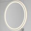 JONATHAN Y MIR101A-27R Dane 27 in. W x 27 in. H Small Round Rectangular Frameless Antifog Front/Back-Lit Tri-Color Wall Bathroom Vanity Mirror view 1