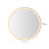 JONATHAN Y MIR101A-27R Dane 27 in. W x 27 in. H Small Round Rectangular Frameless Antifog Front/Back-Lit Tri-Color Wall Bathroom Vanity Mirror view 3