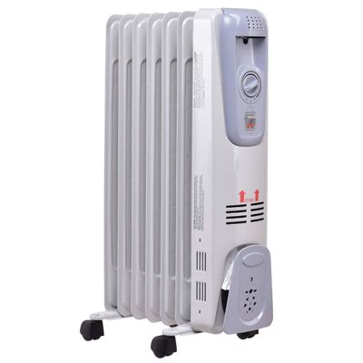 GOFLAME Oil Filled Radiator Heater, 1500W Portable Space Heater with Adjustable Thermostat, Tip-over & Overheated Protection, 3 Heat Settings with Quiet Operation, Electric Heater for Home and Office
