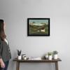 CANVAS ON DEMAND Rolling Hills Black Framed Art Print, Barn Artwork view 2