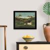 CANVAS ON DEMAND Rolling Hills Black Framed Art Print, Barn Artwork view 4