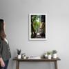 CANVAS ON DEMAND Downtown Street, Portland, Oregon White Framed Art Print, Portland Artwork view 2