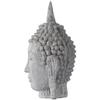 A&B Home Meditating Buddha Head Sculpture - 8" - Gray Finish view 2