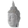 A&B Home Meditating Buddha Head Sculpture - 8" - Gray Finish view 3