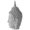 A&B Home Meditating Buddha Head Sculpture - 8" - Gray Finish view 4