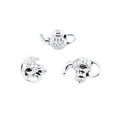 170 Pieces Antique Silver Plated Jewelry Charms GY04004 Teapot Tea Kettle Pot