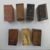 (7) Lot of 7 Wood, Bottle Stopper Blanks -Ebony, Purple Heart, Olive 2'' x 2'' x 3 Wood Blank Lumber Wood Turning view 2