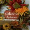 Fall Autumn Grapevine Wreath with Sunflowers view 3