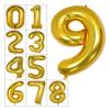 40 Inch Gold Numbers 9 Balloons Big Helium Foil Mylar Digital Balloon for Birthday Party Decoration view 1