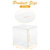 Yesland 50 PCS Candy Apple Box With Hole Top, Clear PET Gift Boxes for Caramel Apples, Ornament, Treats & Party Favors for Wedding, Party or Baby Shower - 4" x 4" x 4" view 2