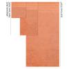 American Soft Linen 100% Carde Cotton 6 Piece Towel Set, 590 GSM Heavy Weight Soft Absorbent Turkish Towels for Bathroom, Malibu view 4