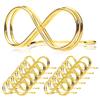 Pullan Table Number Holder Stands 12 Pack - Wedding Seating Labels Placecard Clips | Name Setting Place Card Holders | Photo Picture Cards Display Stand for Party | Reserved Sign Numbers 2.6 Inch Gold view 1
