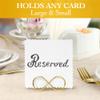 Pullan Table Number Holder Stands 12 Pack - Wedding Seating Labels Placecard Clips | Name Setting Place Card Holders | Photo Picture Cards Display Stand for Party | Reserved Sign Numbers 2.6 Inch Gold view 4