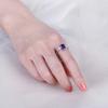 Bansriracha Created Alexandrite Sapphire Ring 925 Sterling Silver Rings for Women Engagement Ring Silver 925 Gemstones Jewelry (Resizeable) view 3