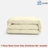 SLEEP-NEST Twin Duvet Cover 68x90-1 Piece, 100% Cotton, Soft & Breathable Twin Bedding, Zipper Closure, Corner Ties, Lightweight Hotel Quality Duvet Cover for Kids, Teens, Adults - Ivory view 2