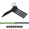 Sueded Luxe Wood Hangers for Clothes- Heavy Duty Hangers for Tank Top, Shirt, Coat, Sweater-Dress Hangers- Non Slip, Slim and Space Saving Hangers. (White, 100) view 3