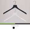 Sueded Luxe Wood Hangers for Clothes- Heavy Duty Hangers for Tank Top, Shirt, Coat, Sweater-Dress Hangers- Non Slip, Slim and Space Saving Hangers. (White, 100) view 4